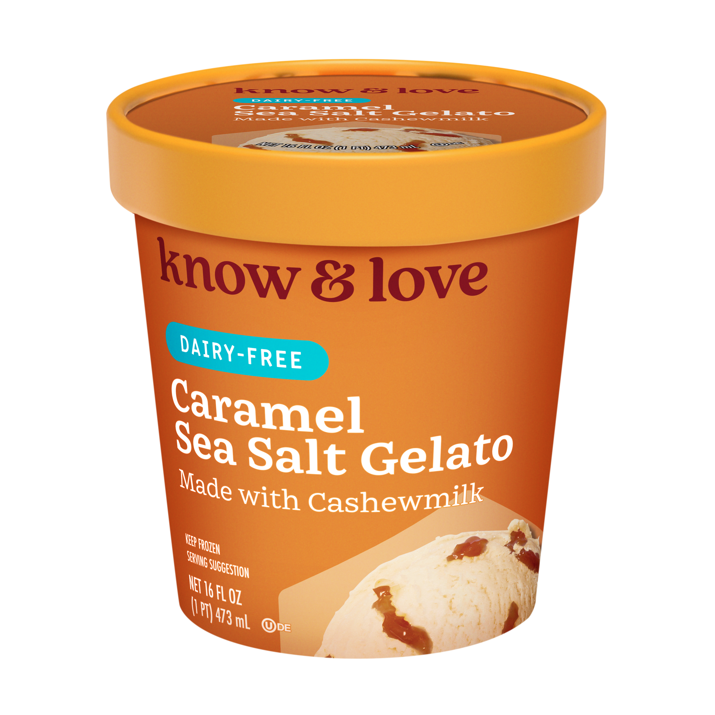 Dairy Free Caramel Sea Salt Dairy Gelato