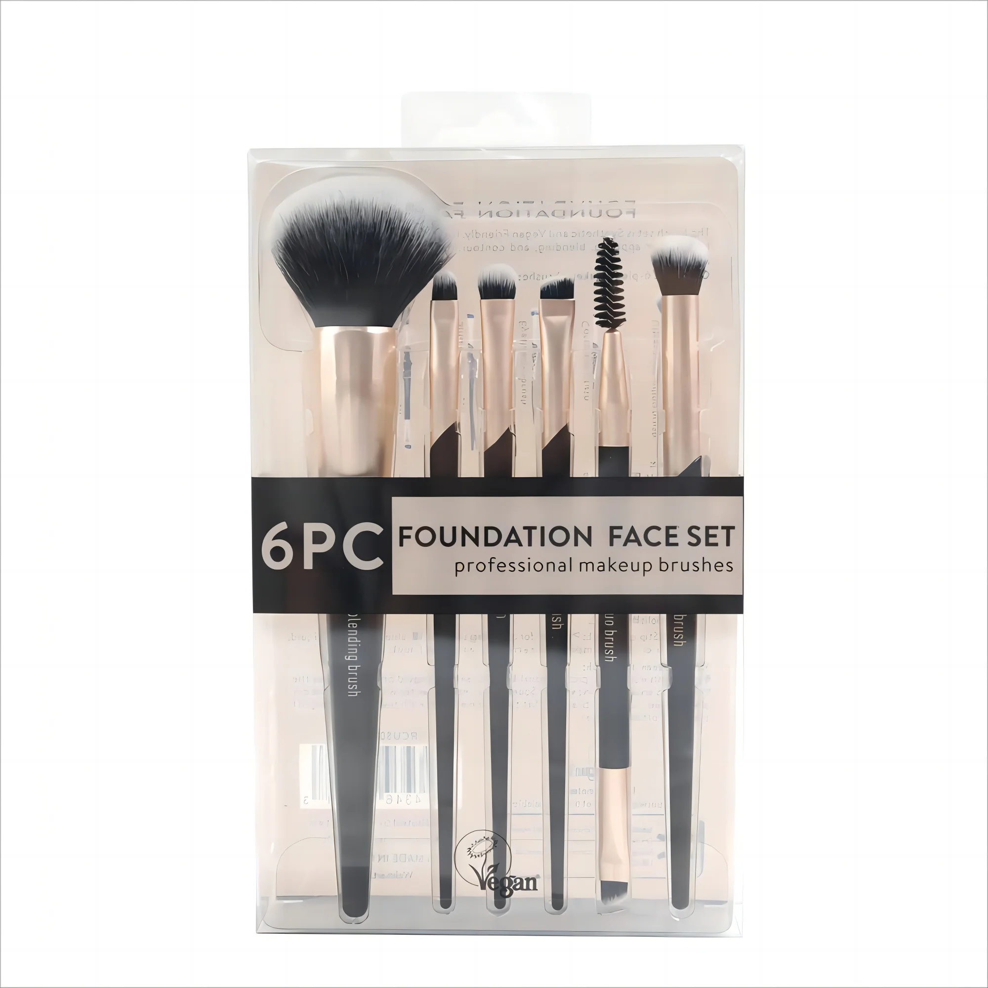 6 Piece Foundation Face Brush Set