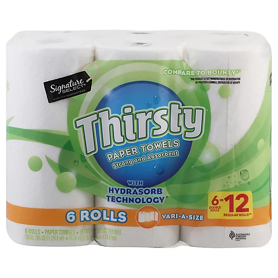 Thirsty® Paper Towels Triple Roll 