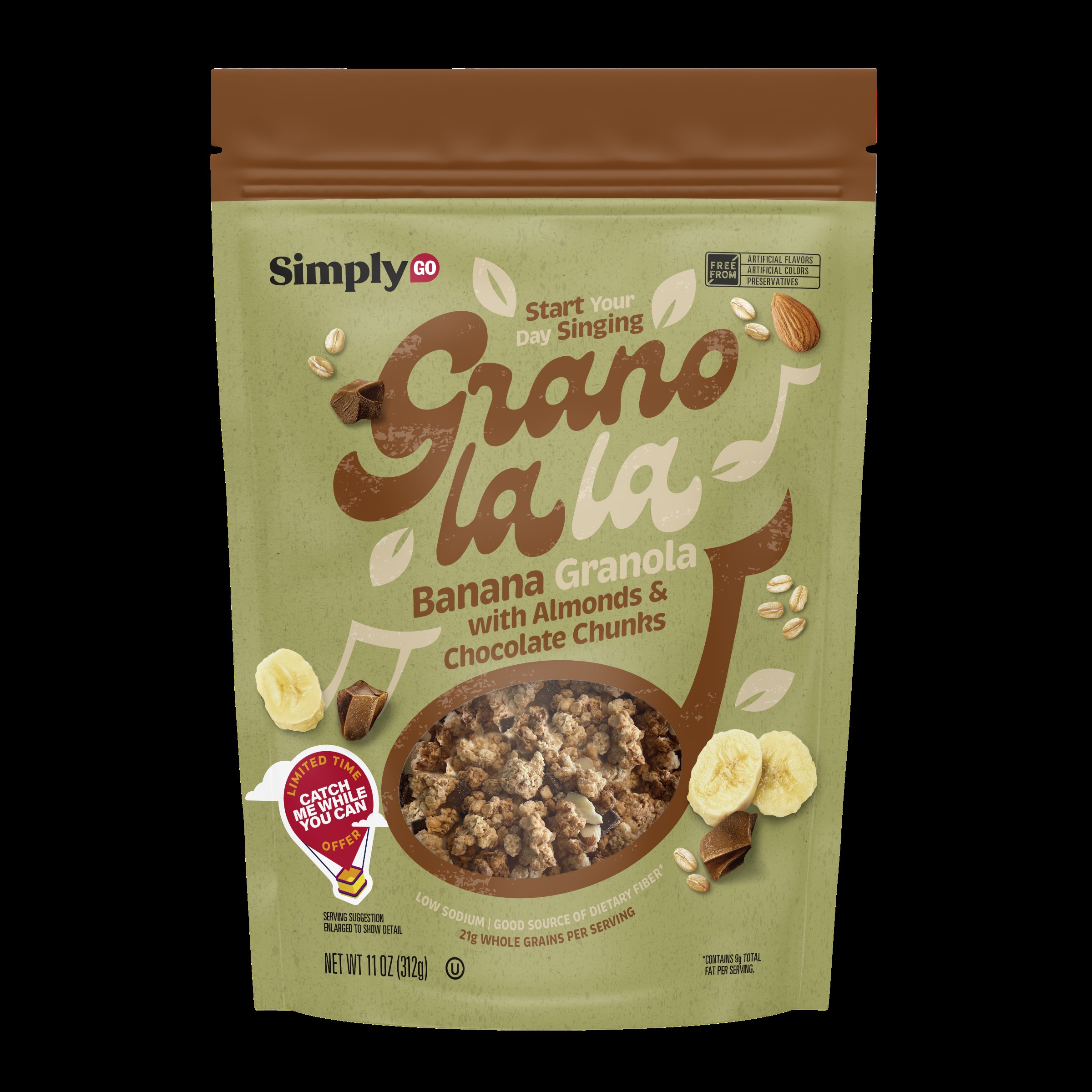 Banana Nut Chocolate Chunk Granola