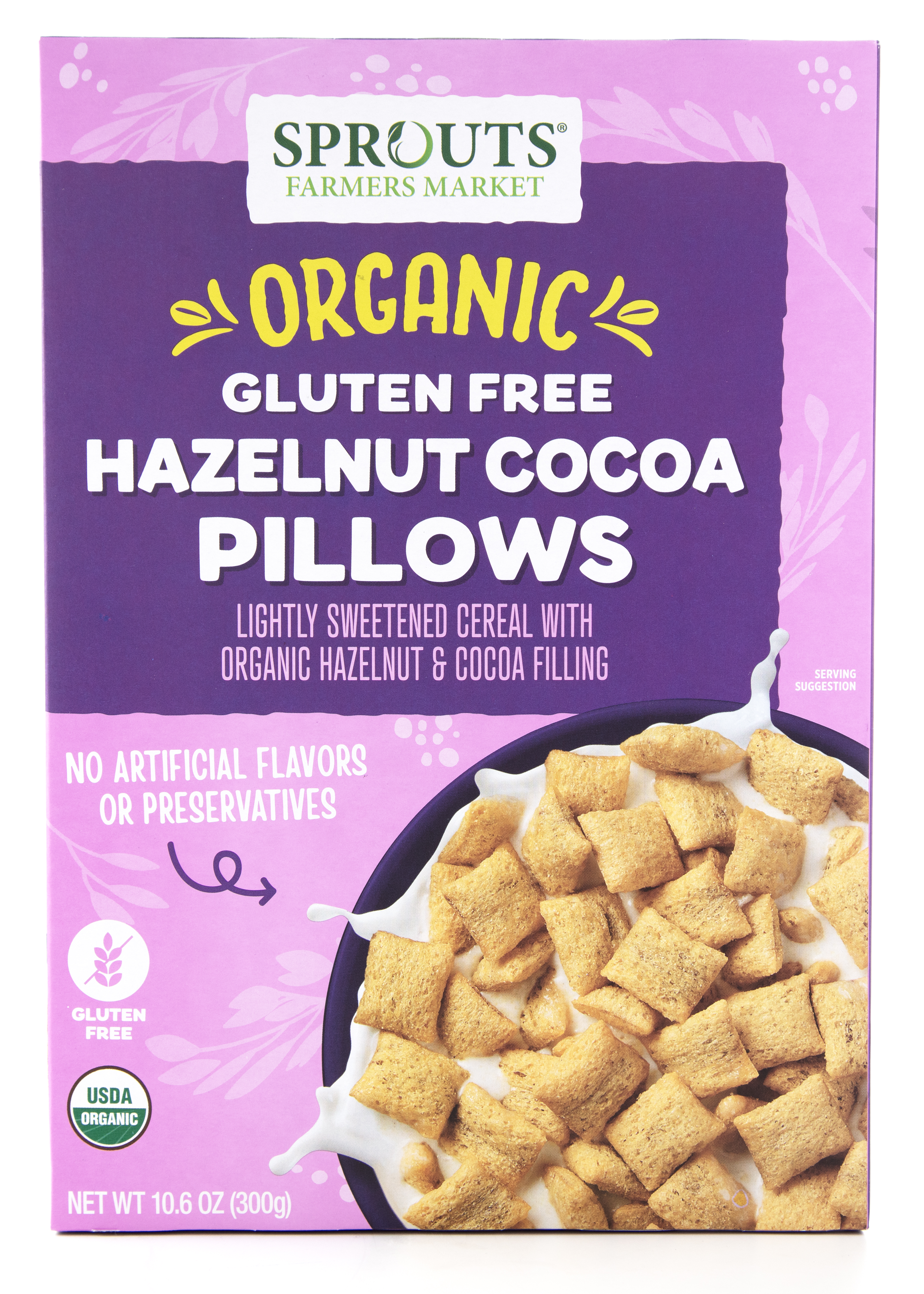 Organic Hazelnut Cocoa Pillows Cereal