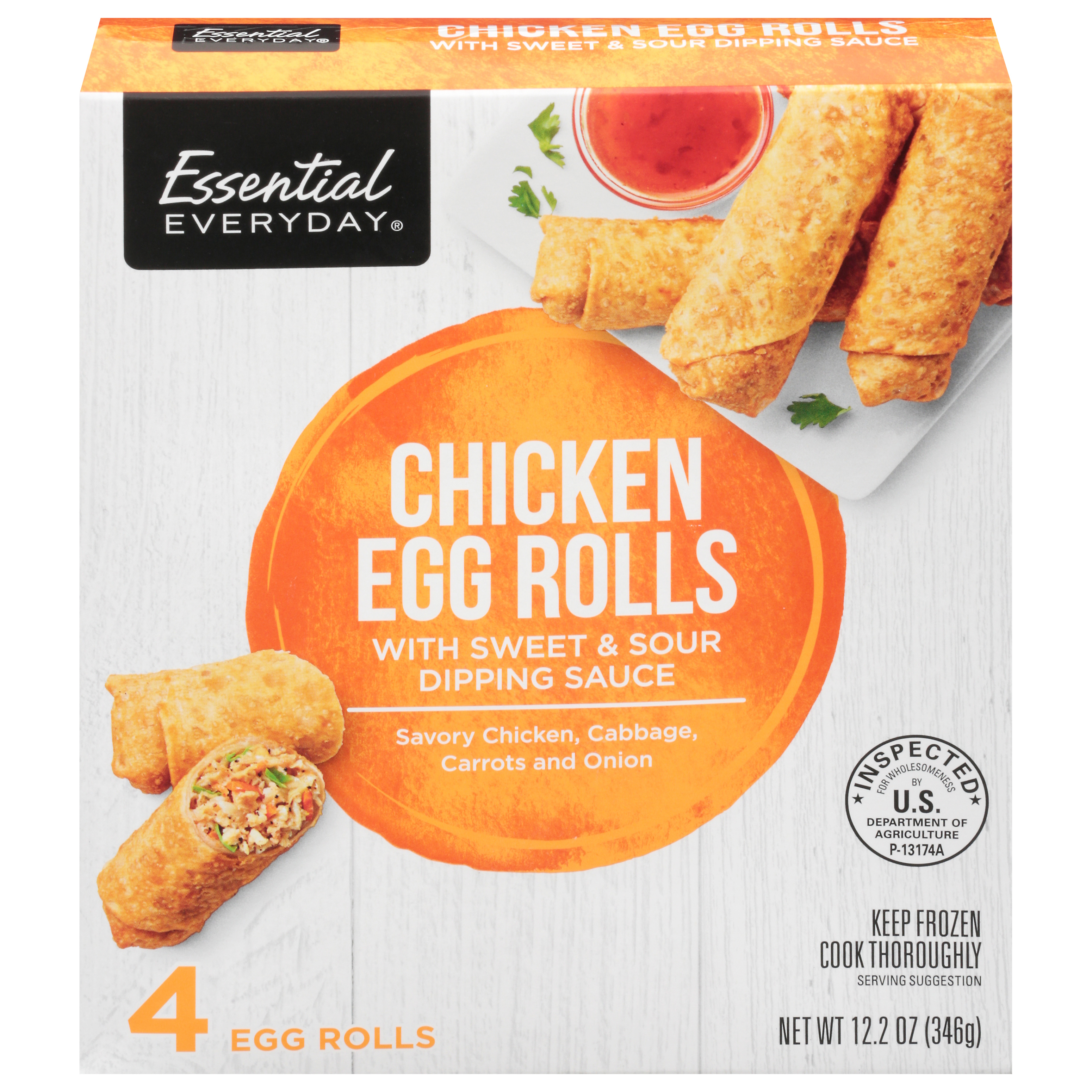 Chicken Egg Rolls with Dipping Sauce