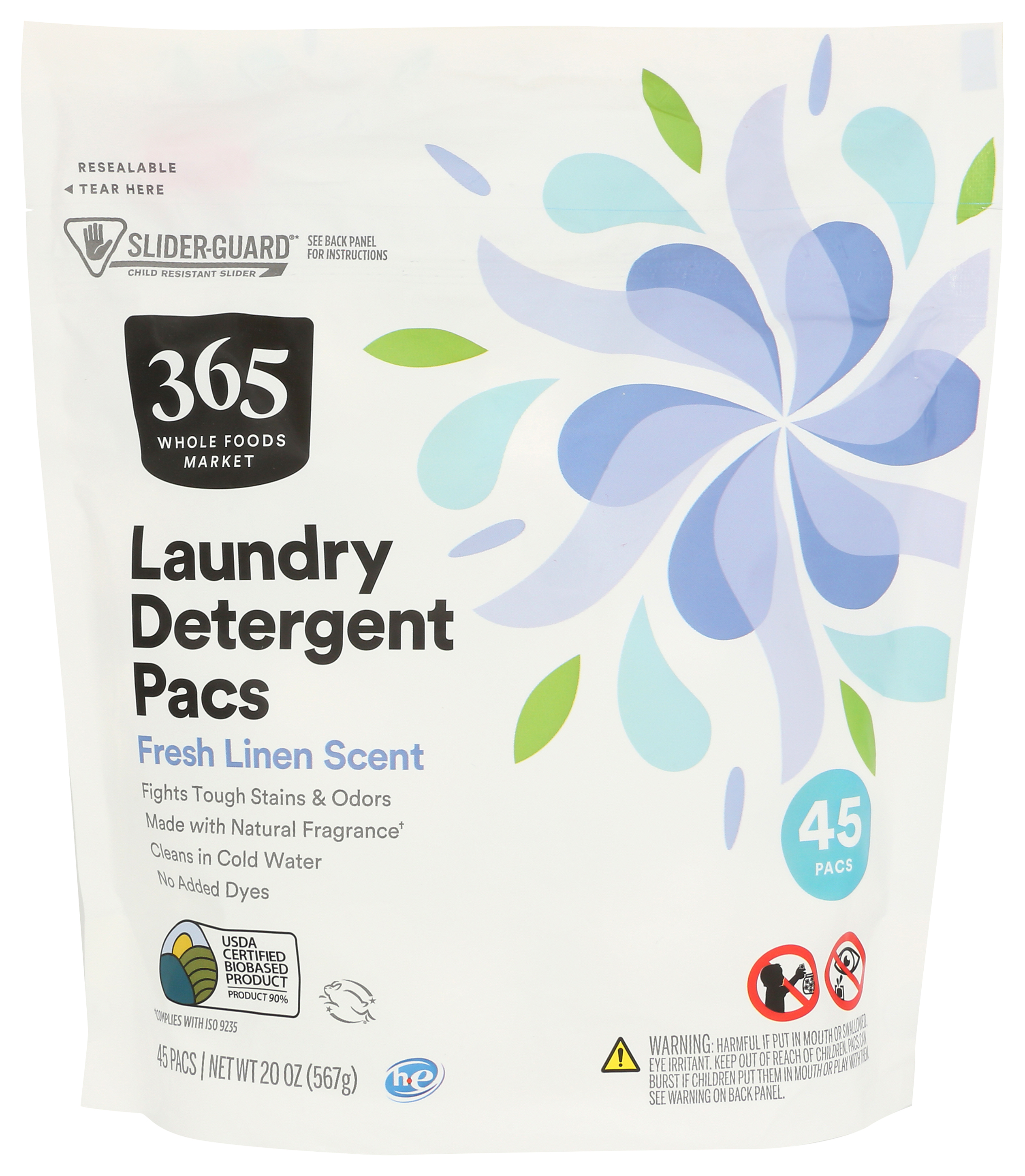 Fresh Linen Laundry Detergent Pacs 45 Ct.