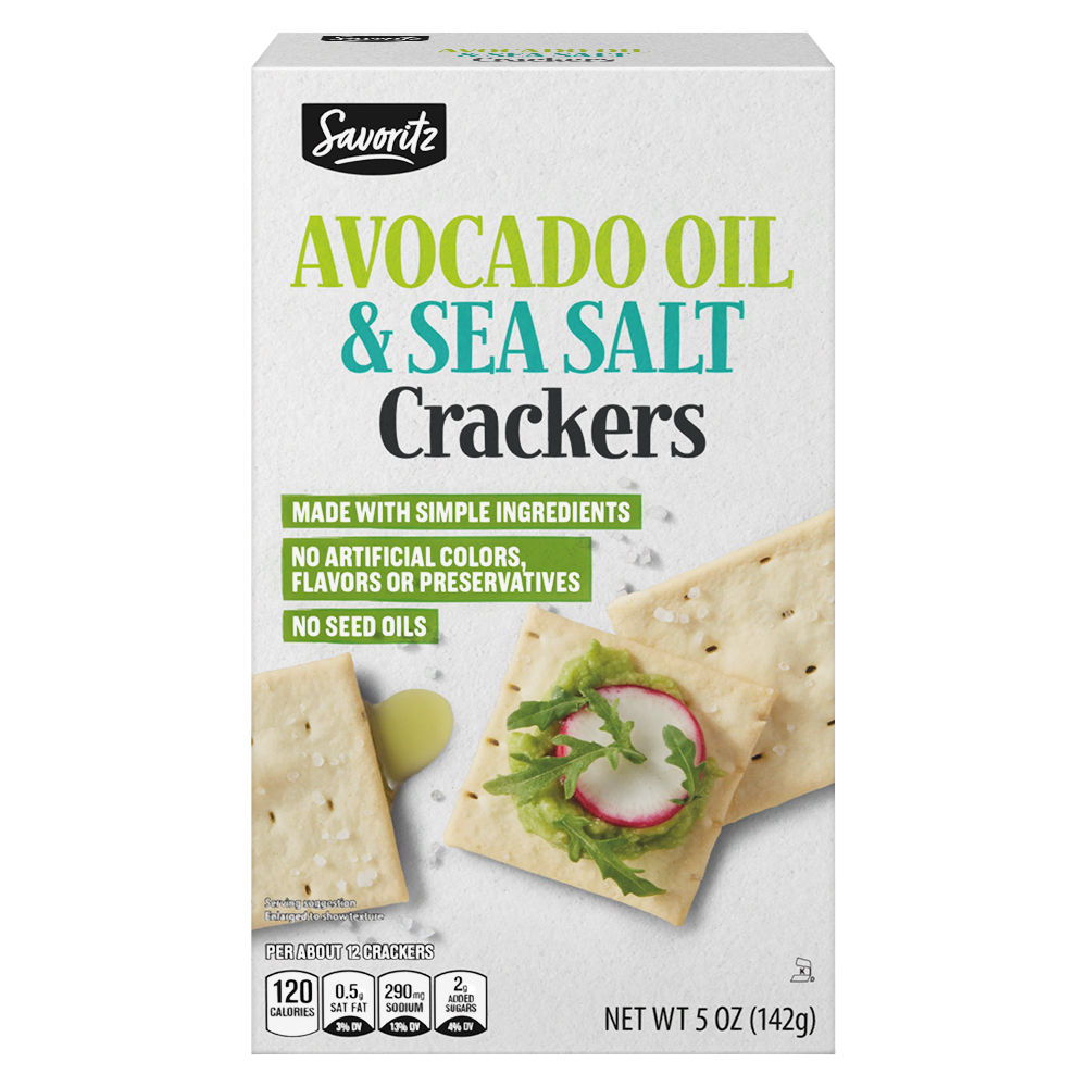 Avocado Oil and Sourdough Crackers