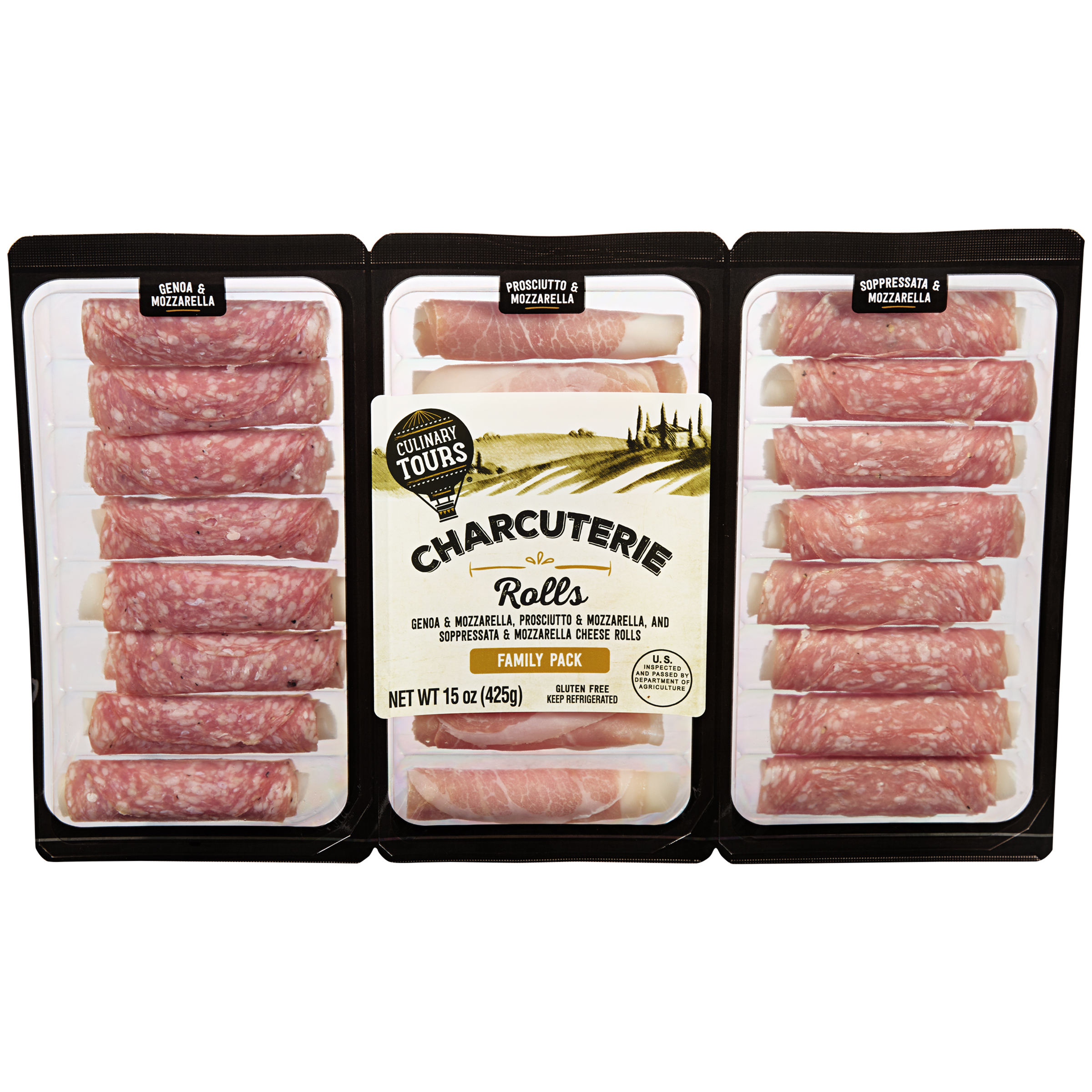 Charcuterie Roll & Go Family Tray