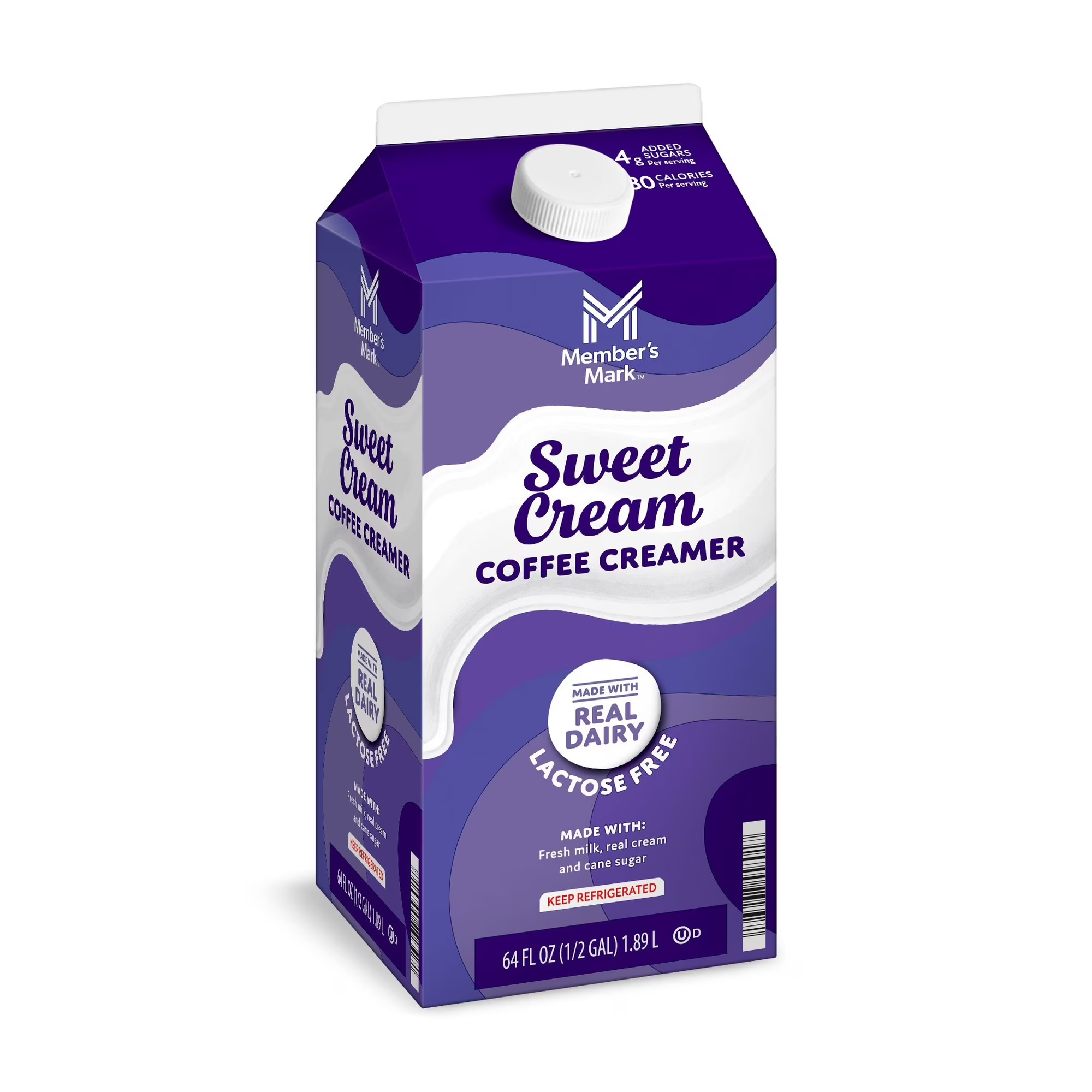 Dairy Coffee Creamer, Lactose Free, Sweet Cream