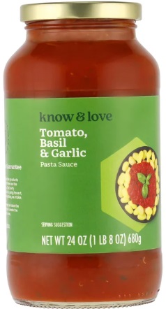 Tomato Basil & Garlic Pasta Sauce