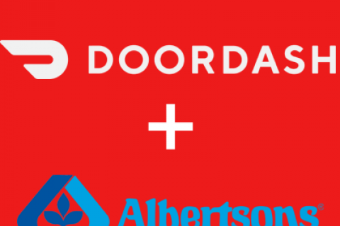 Doordash and Albertsons Logos