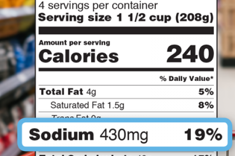 FDA Salt Reduction Label